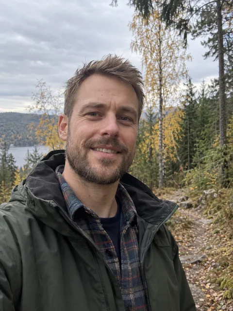 Ole Henrik Olsen på tur i Finnemarka ved Drammen